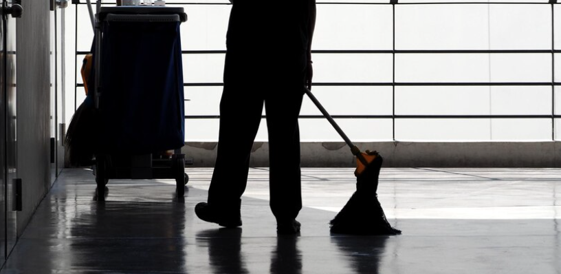 Commercial carpet steam cleaning service in an office in IE, CA